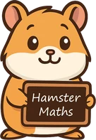 Cute hamster teaching mental arithmetics and mathematics